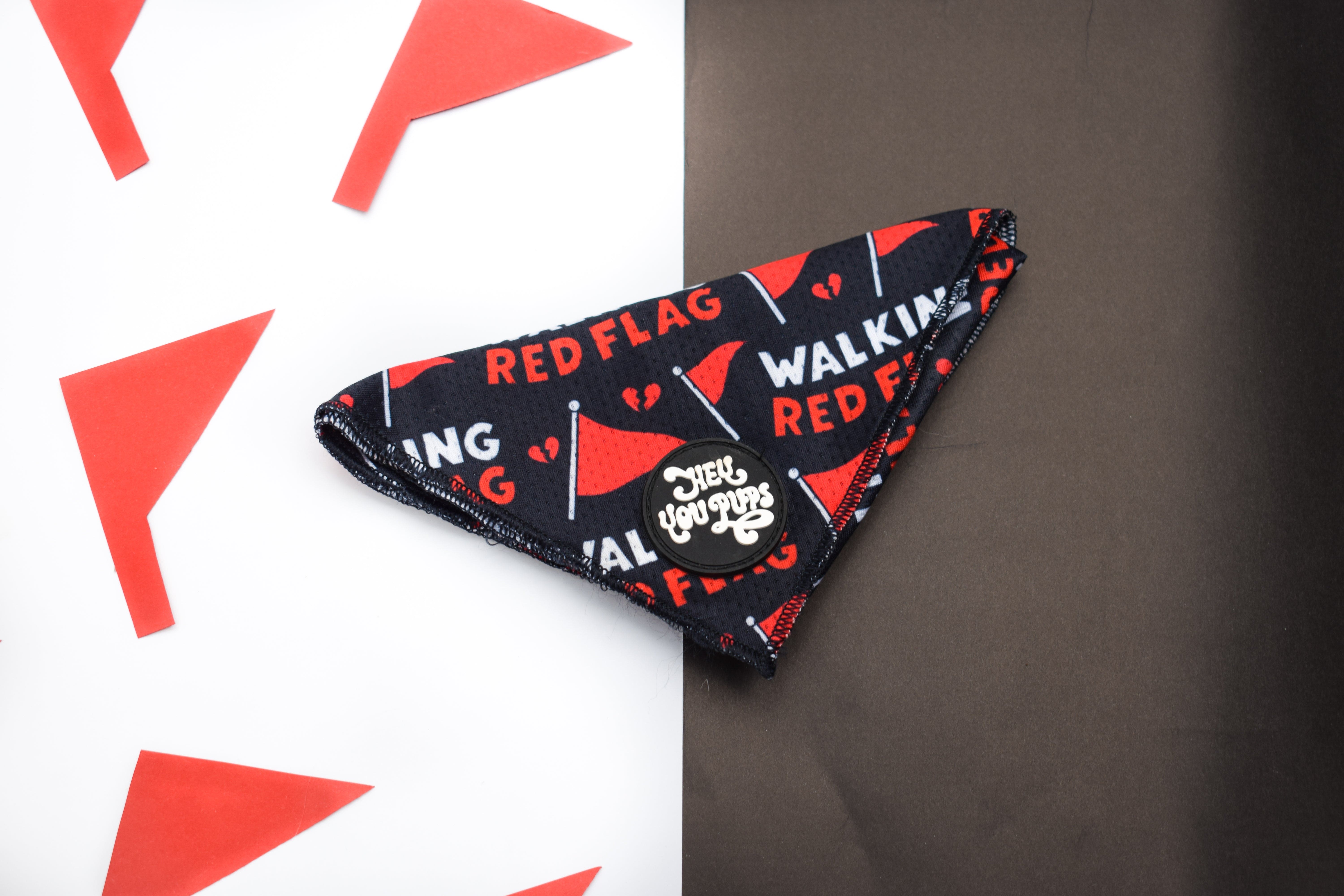 Walking red flag bandana