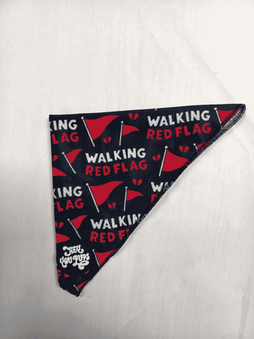 Walking red flag bandana